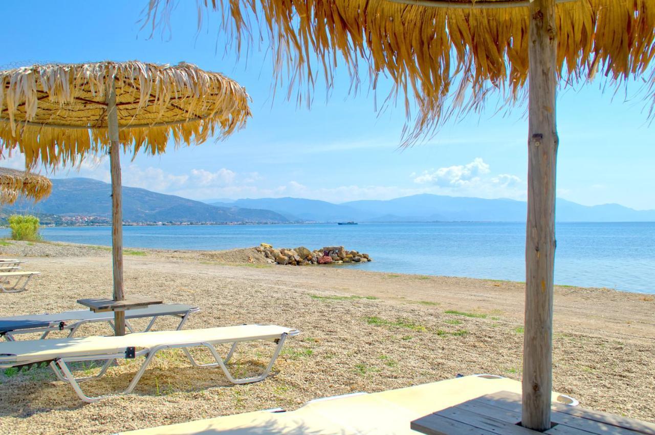 Epipleon Luxury Suites -102- Δωμάτιο 45Τμ Με Βεράντα 35Τμ Μπροστά Στη Θάλασσα Nafpaktos Zewnętrze zdjęcie